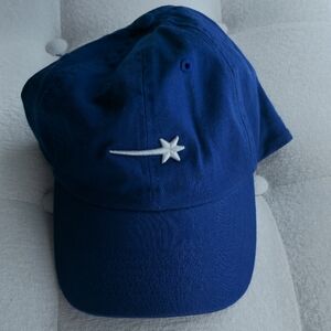 Blue Baseball Cap with White Logo